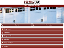 Tablet Screenshot of doortec.com